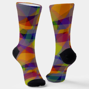 Chaussette Chaussettes Premium Géométrique Foncé