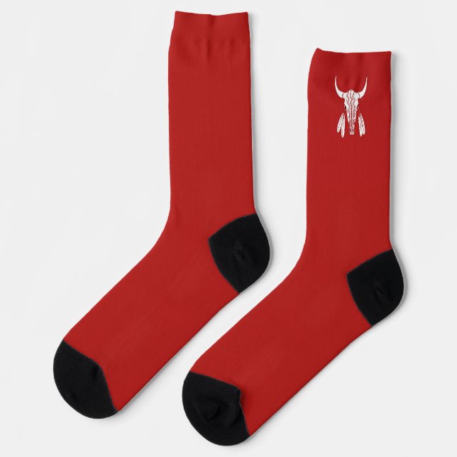 Chaussette Chaussettes Premium Red Ghost Dance Buffalo (Gauche)