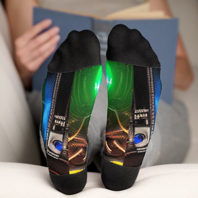 Chaussette Chaussettes Premium Robot 2 (Fond)