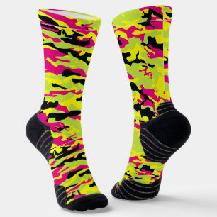 Chaussette Chaussettes roses Crazy Camouflage