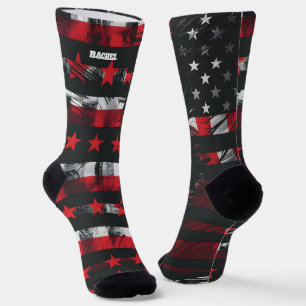 Chaussette Chaussettes Rouges et Bleues du 4 Juillet