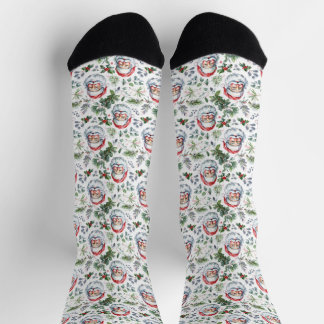 Chaussette Chaussettes Smile Santa Cross