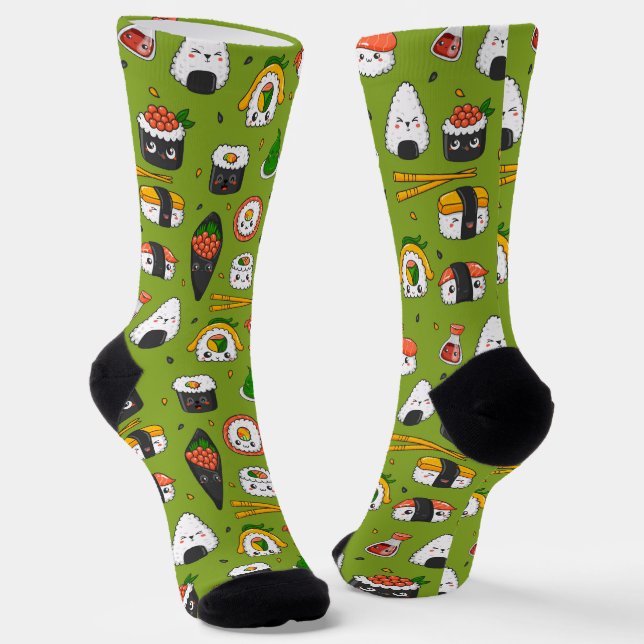 Chaussette Chaussettes Sushi Cute Kawaii (Angulaire)