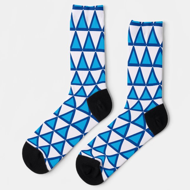 Chaussette Chaussettes - Triangles Bleus (Gauche)