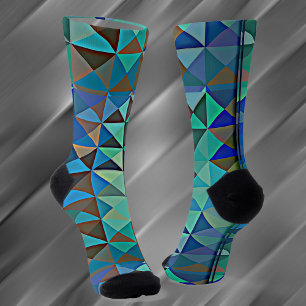 Chaussette chaussettes triangles d'aqua peintes