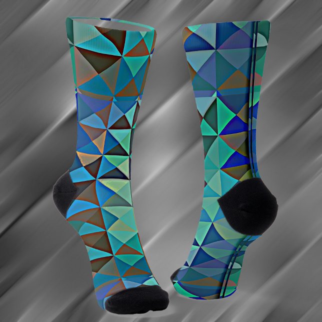 Chaussette chaussettes triangles d'aqua peintes (Créateur téléchargé)