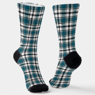 Chaussette Chaussettes turquoises avec le nom HAMbWG