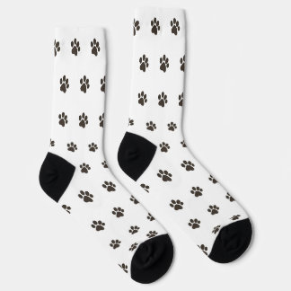 Chaussette Chaussettes unies à motif d'empreintes de pattes d