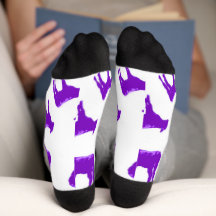 Chaussettes Vache Violette