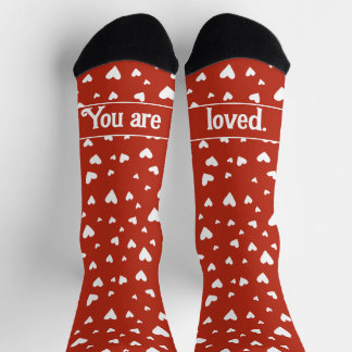 Chaussette Chaussettes Valentine Texte Personnalisées