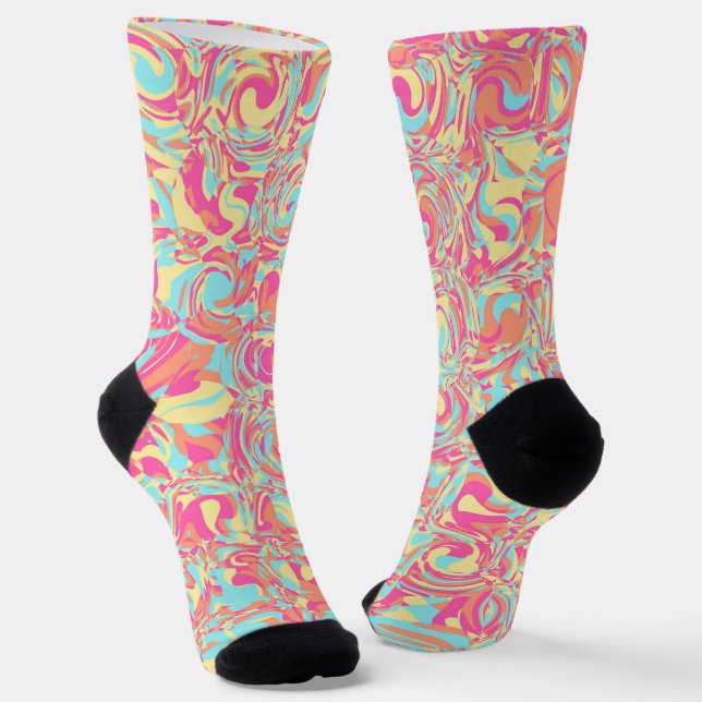 Chaussette Chaussettes Vivid Swirls (Angulaire)