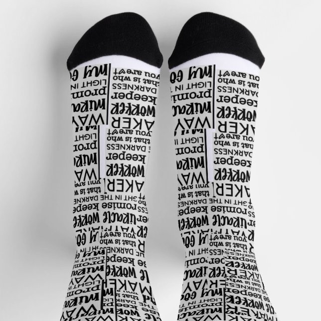 CHAUSSETTE CHAUSSURES D'ÉQUIPAGE DE POLICE NOIRE ET BLANCHE (Haut)