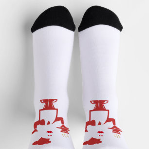 Chaussette Chef tenant un bol de soupe