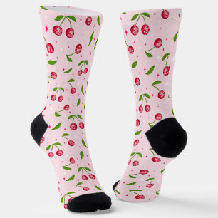 Chaussette Cherry Disco Ball Motif