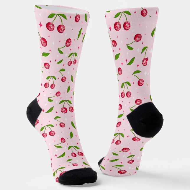 Chaussette Cherry Disco Ball Motif (Angulaire)