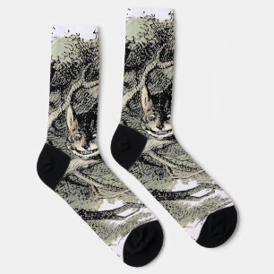 Chaussette Cheshire Chat Alice Wonderland Classic