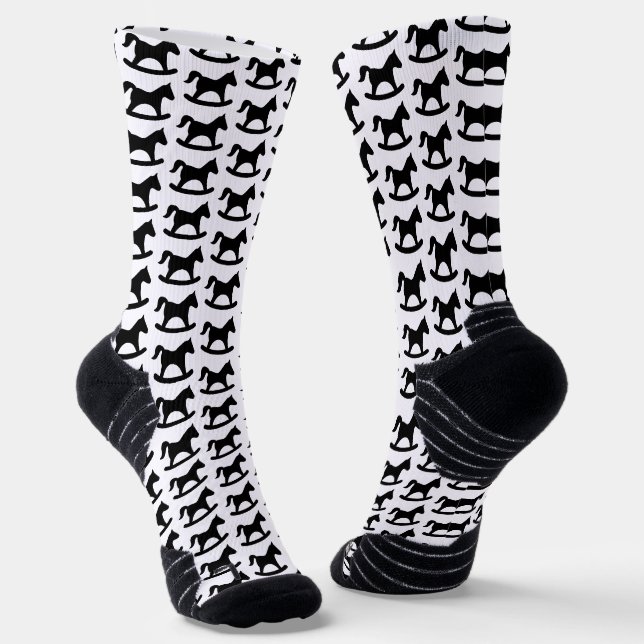 Chaussette Cheval noir Rocking (Angulaire)
