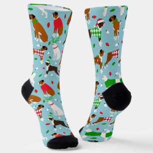 Chaussette Chien de boîte de Noël