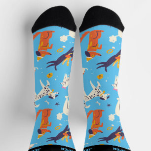 Chaussette Chien d'hiver fantasque Chien Motif mignon Chiot