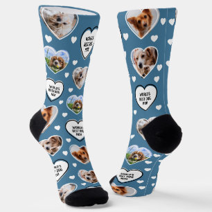 Chaussette CHIEN MOM Custom 4 Animal Chat Chien Coeur Photo B