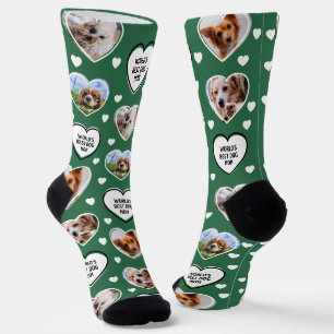 Chaussette CHIEN MOM Custom 4 Animal Chat Chien Coeur Photo V