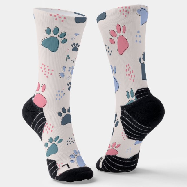 Chaussette Chien Paws Animal Cute Pet Pis Pour Animaux Cadeau (Angulaire)
