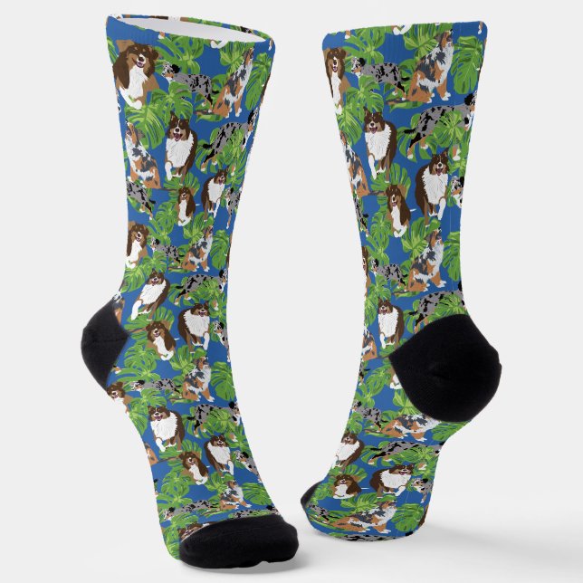 Chaussette Chiens de berger australiens australiens Aussies F (Angulaire)