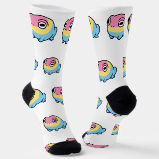 Chaussette Chonky Pansexual Frog Pride Socks | Cute Pan Pride
