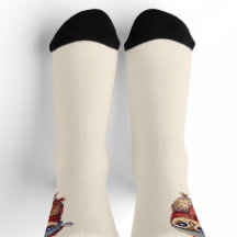 Chouette mignonne beige clair avec chaussettes Cas