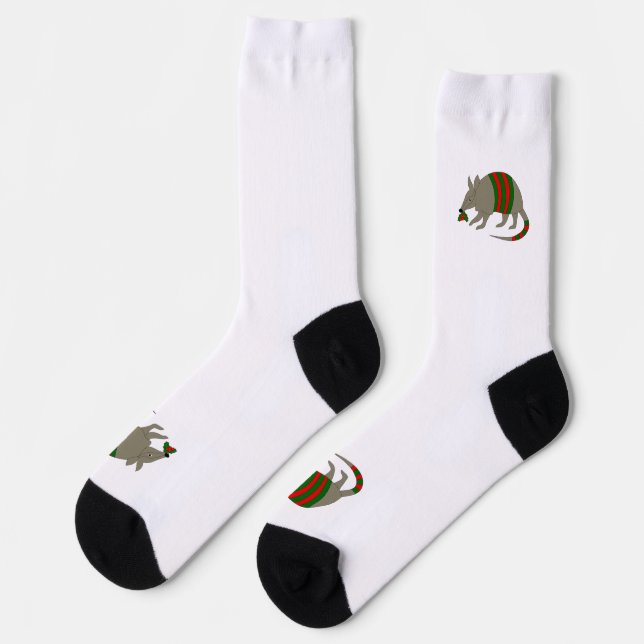 Chaussette Christmas Armadillo Crew Socks (Gauche)