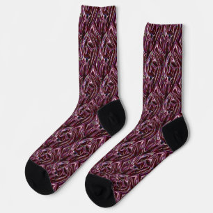 Chaussette chrome bordeaux