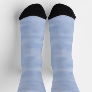 Chaussette Ciel bleu clair minimaliste abstrait motif mignon