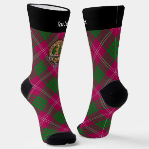Chaussette Cimier Clan Crawford sur les Chaussettes Tartan