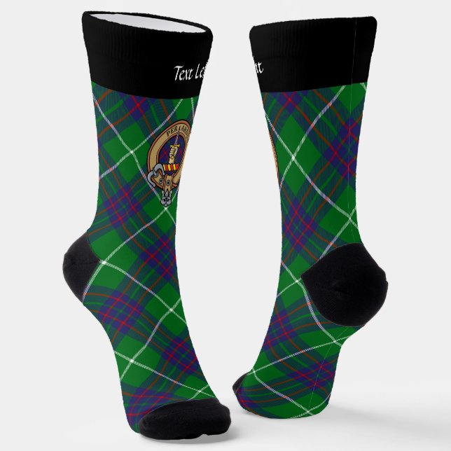 Chaussette Cimier Clan MacIntyre sur les Chaussettes Tartan (Angulaire)