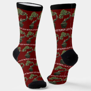 Chaussette Citation drôle de monsieur bonsaï pour les amateur