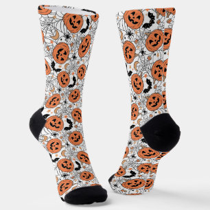 Chaussette Citrouille éffrayant Motif Halloween