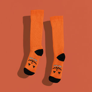 Chaussette Citrouille personnalisée Jack O Lantern Halloween