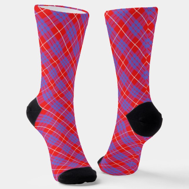Chaussette Clan des Chaussettes Tartan de Hamilton (Angulaire)