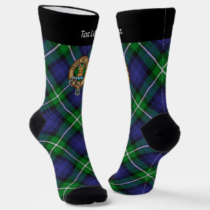 Chaussette Clan Forbes Crest sur Tartan