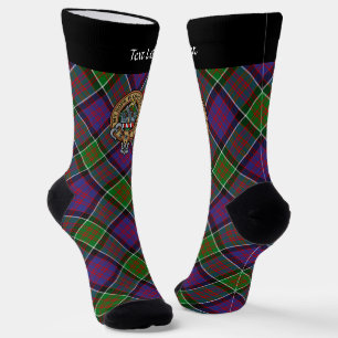 Chaussette Clan MacDonald de Clanranald Crest sur Tartan
