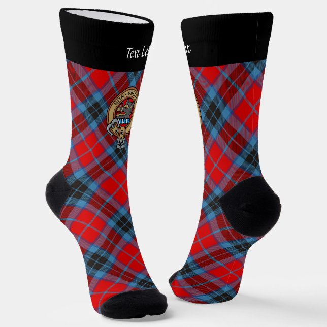 Chaussette Clan MacTavish Crest sur les Chaussettes Tartan (Angulaire)