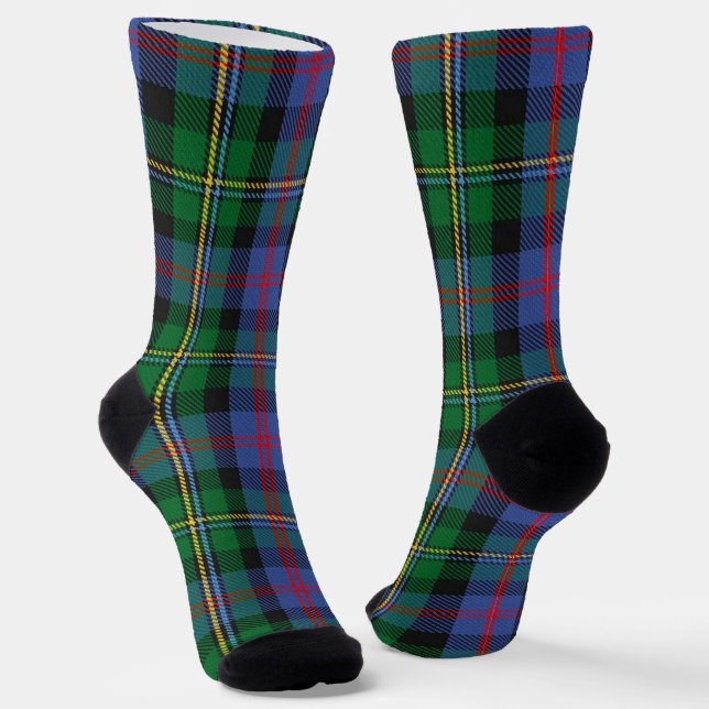 Chaussette Clan Malcolm Chaussettes Tartan (Angulaire)