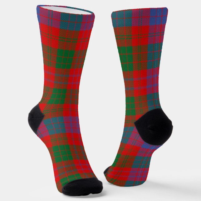 Chaussette Clan Ross Chaussettes Tartan (Angulaire)