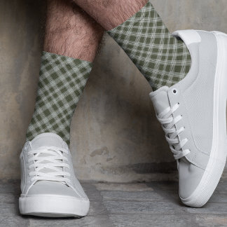 Chaussette Classic Sage Green Plaid