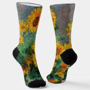 Chaussette Claude Monet - Bouquet de tournesols
