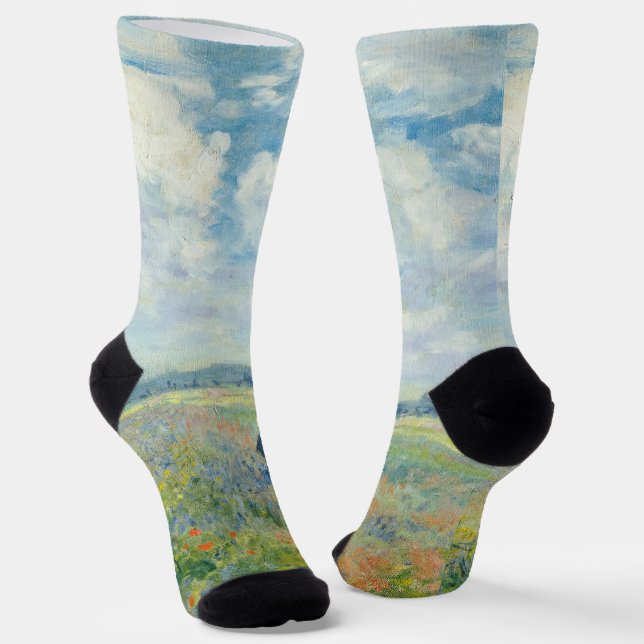 Chaussette Claude Monet - Champs de pavot près d'Argenteuil ( (Angulaire)