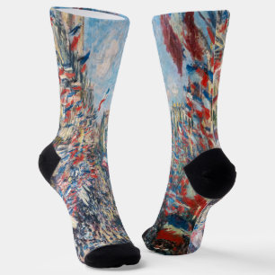 Chaussette Claude Monet - La Rue Montorgueil - Paris