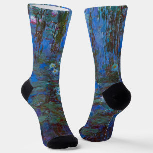 Chaussette Claude Monet - Lys d'Eau Bleue