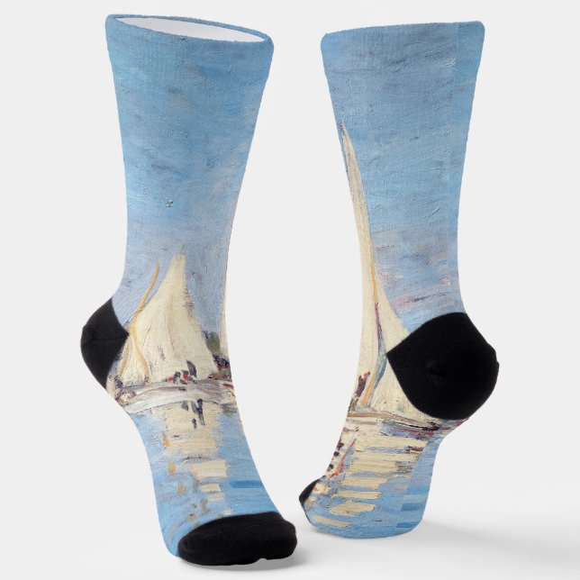 Chaussette Claude Monet - Regattas à Argenteuil (Angulaire)