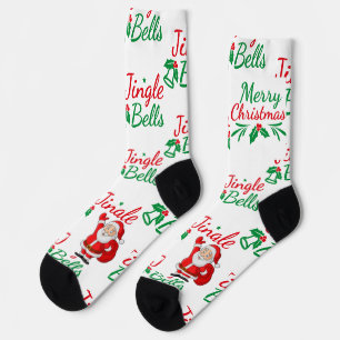 Chaussette Cloches Jingle Imprimé haute qualité Sentiment de 